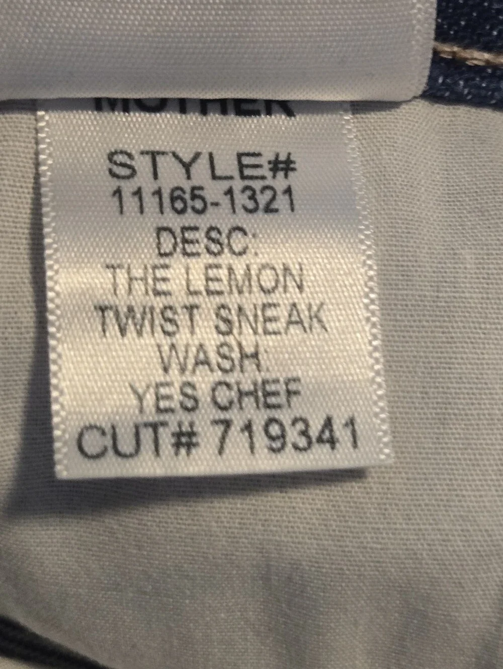 MOTHER Snacks Womens Yes Chef Wash The Lemon Twist Sneak Wide Leg Denim Jeans 28 - Picture 9 of 15